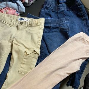 Old Navy Leggings, Cargos, Jeans, Set of 4, Size 3T
